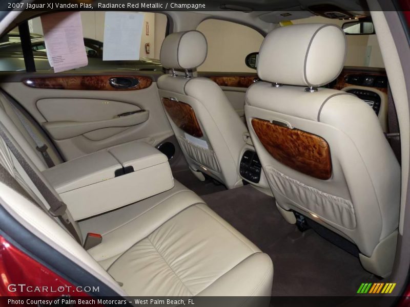 Radiance Red Metallic / Champagne 2007 Jaguar XJ Vanden Plas