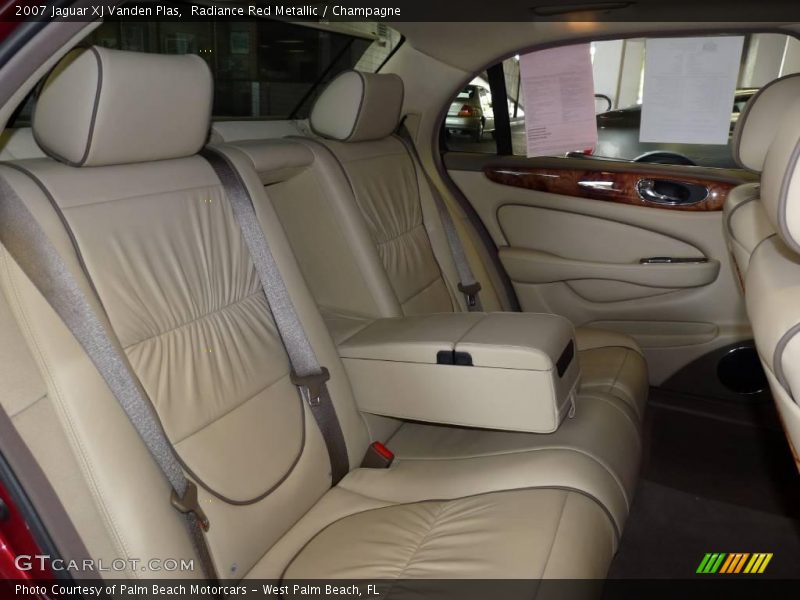 Radiance Red Metallic / Champagne 2007 Jaguar XJ Vanden Plas