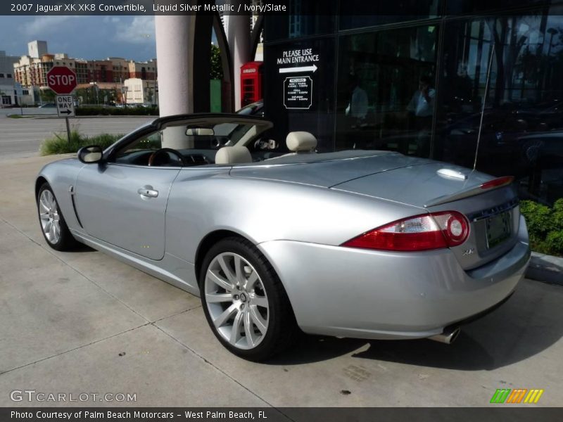 Liquid Silver Metallic / Ivory/Slate 2007 Jaguar XK XK8 Convertible