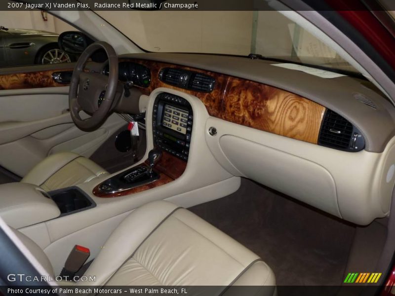 Radiance Red Metallic / Champagne 2007 Jaguar XJ Vanden Plas
