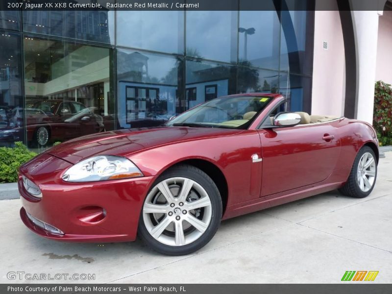 Radiance Red Metallic / Caramel 2007 Jaguar XK XK8 Convertible
