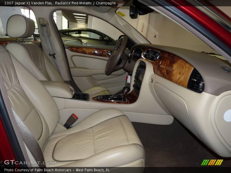 Radiance Red Metallic / Champagne 2007 Jaguar XJ Vanden Plas