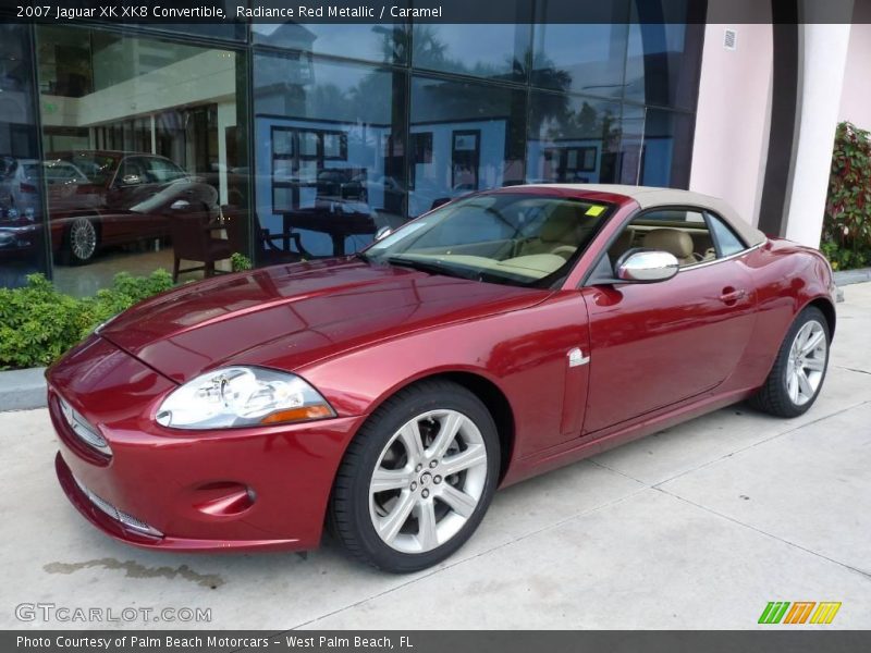 Radiance Red Metallic / Caramel 2007 Jaguar XK XK8 Convertible