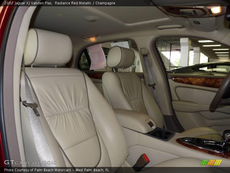 Radiance Red Metallic / Champagne 2007 Jaguar XJ Vanden Plas