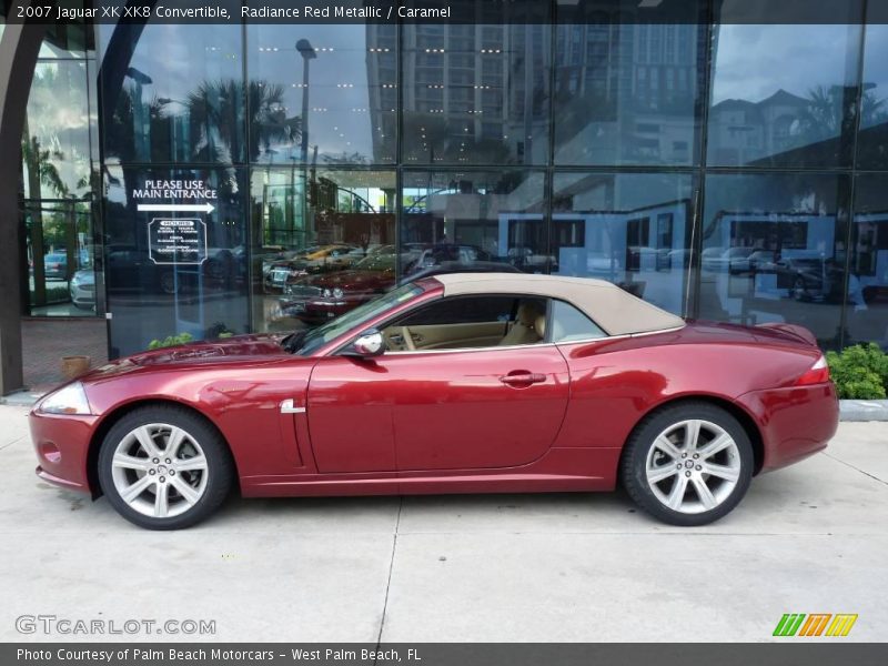 Radiance Red Metallic / Caramel 2007 Jaguar XK XK8 Convertible