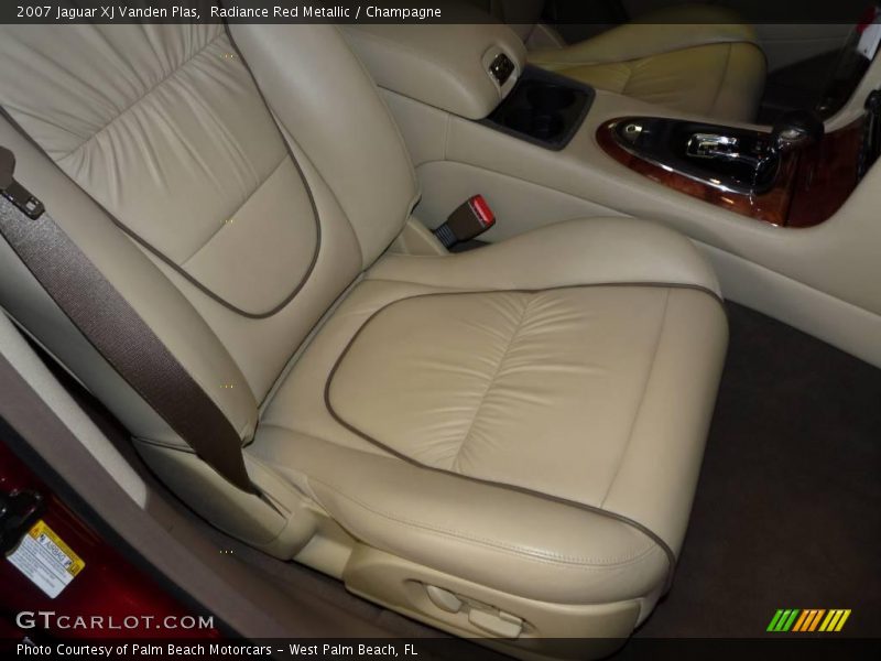 Radiance Red Metallic / Champagne 2007 Jaguar XJ Vanden Plas