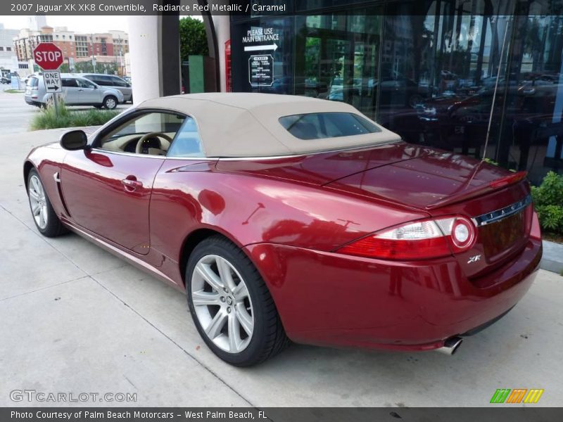 Radiance Red Metallic / Caramel 2007 Jaguar XK XK8 Convertible