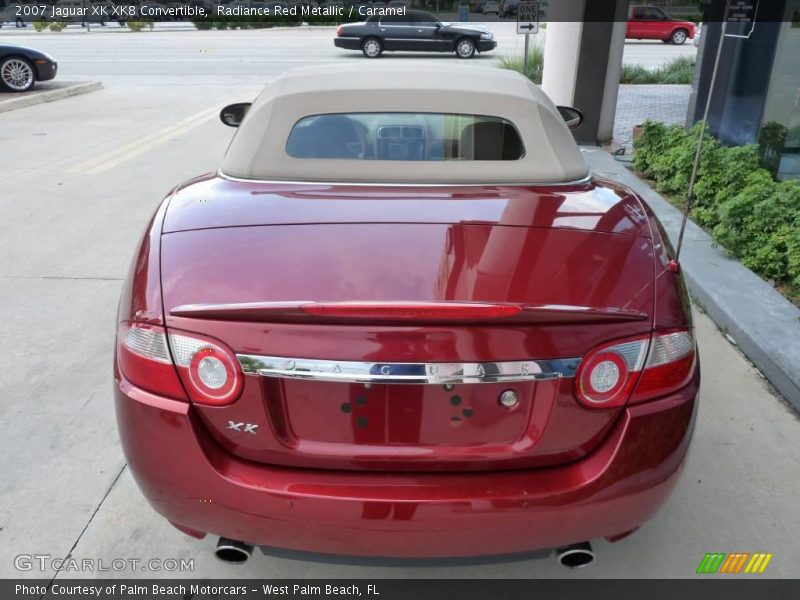 Radiance Red Metallic / Caramel 2007 Jaguar XK XK8 Convertible