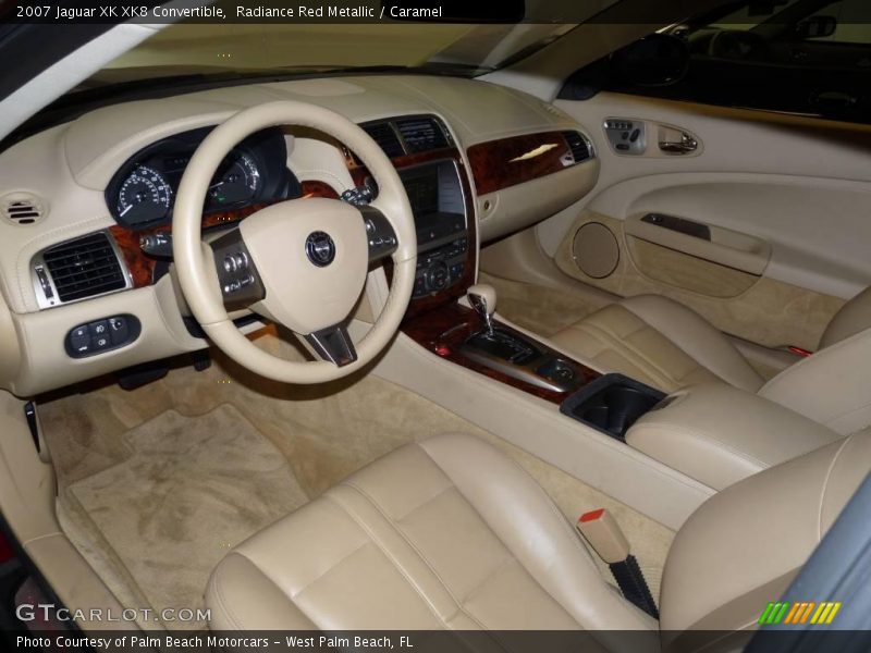 Radiance Red Metallic / Caramel 2007 Jaguar XK XK8 Convertible