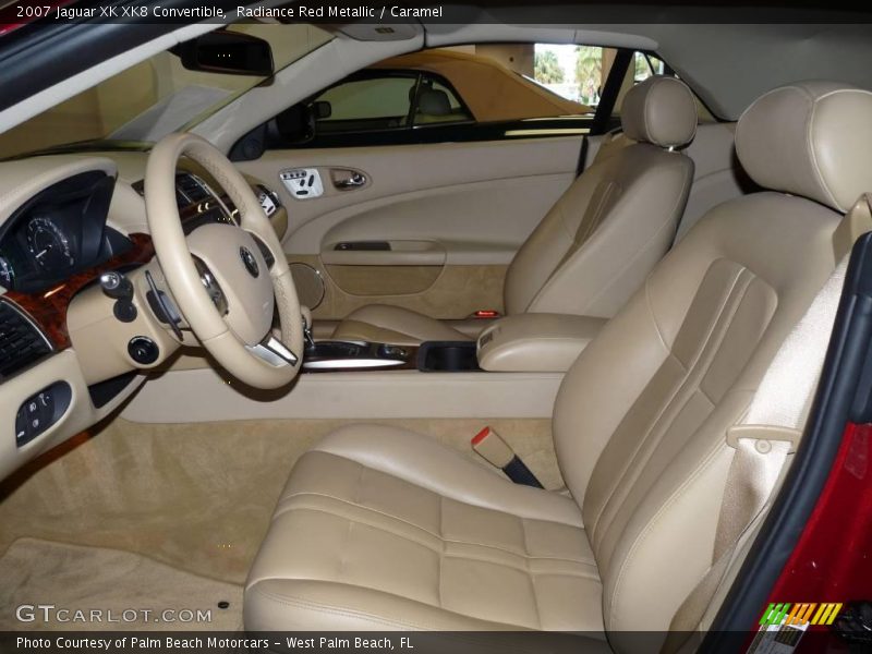 Radiance Red Metallic / Caramel 2007 Jaguar XK XK8 Convertible
