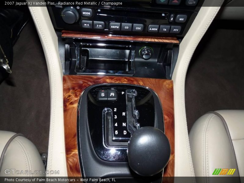Radiance Red Metallic / Champagne 2007 Jaguar XJ Vanden Plas
