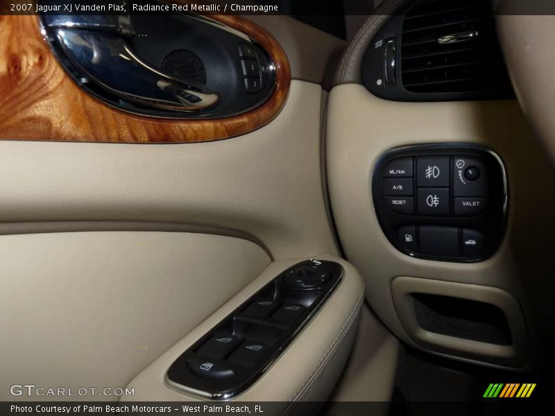 Radiance Red Metallic / Champagne 2007 Jaguar XJ Vanden Plas