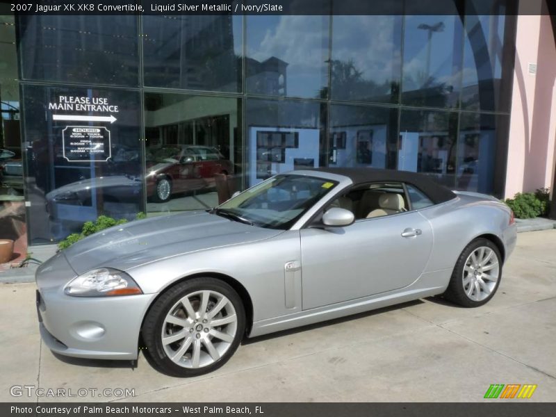 Liquid Silver Metallic / Ivory/Slate 2007 Jaguar XK XK8 Convertible