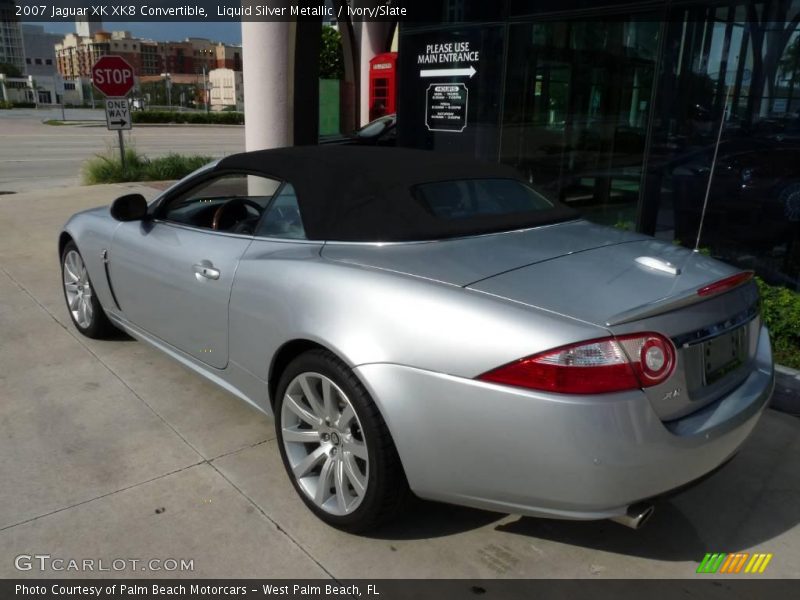 Liquid Silver Metallic / Ivory/Slate 2007 Jaguar XK XK8 Convertible