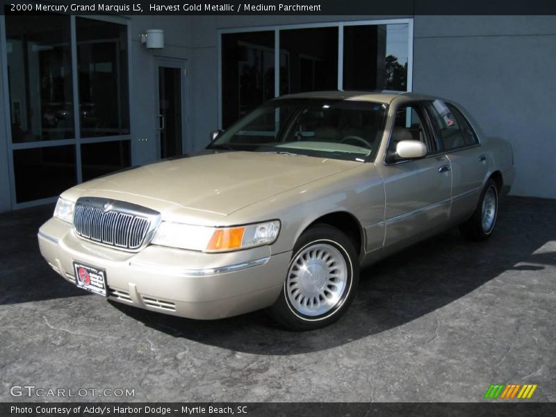 Harvest Gold Metallic / Medium Parchment 2000 Mercury Grand Marquis LS