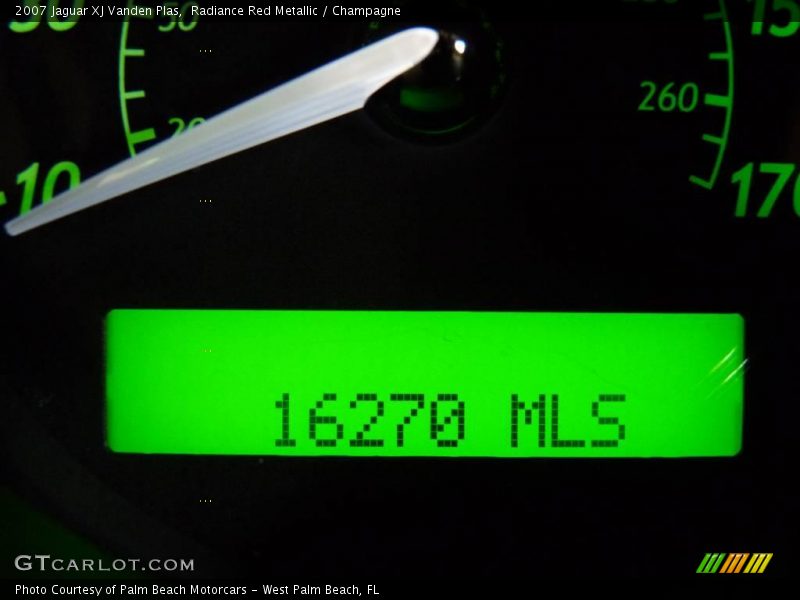 Radiance Red Metallic / Champagne 2007 Jaguar XJ Vanden Plas