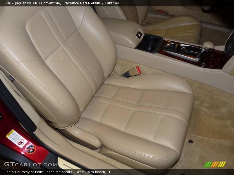 Radiance Red Metallic / Caramel 2007 Jaguar XK XK8 Convertible