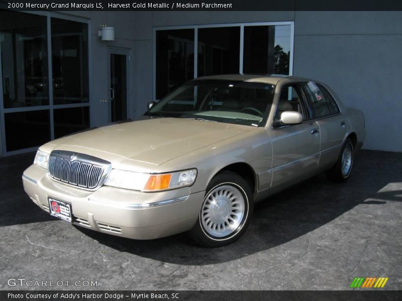 Harvest Gold Metallic / Medium Parchment 2000 Mercury Grand Marquis LS