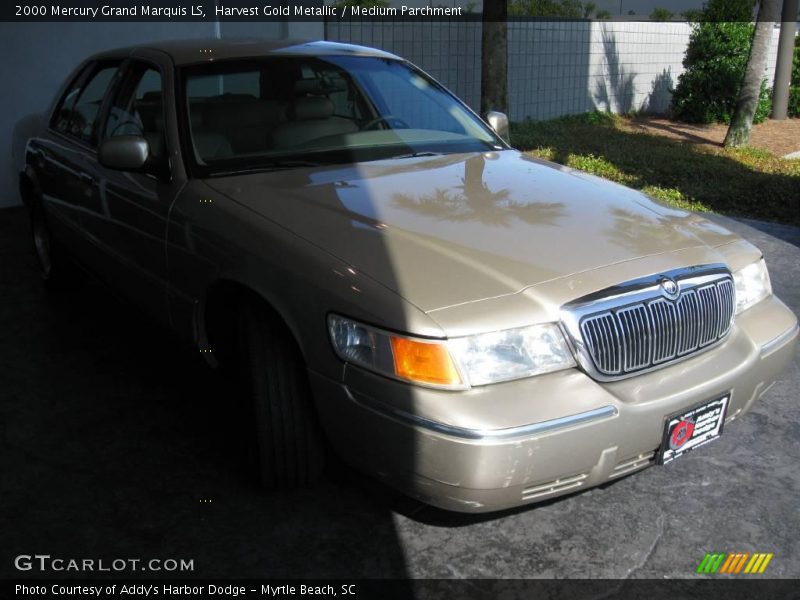 Harvest Gold Metallic / Medium Parchment 2000 Mercury Grand Marquis LS