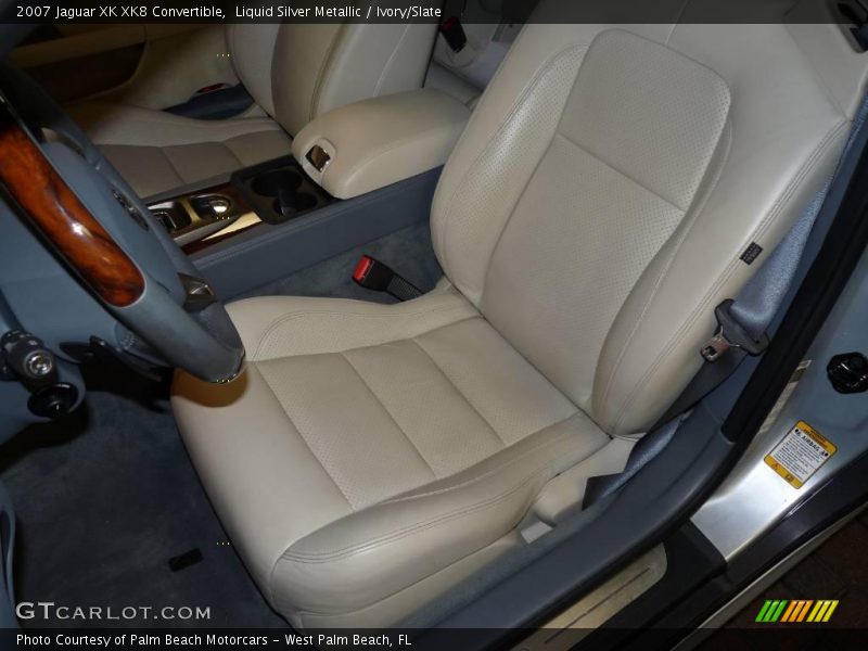 Liquid Silver Metallic / Ivory/Slate 2007 Jaguar XK XK8 Convertible