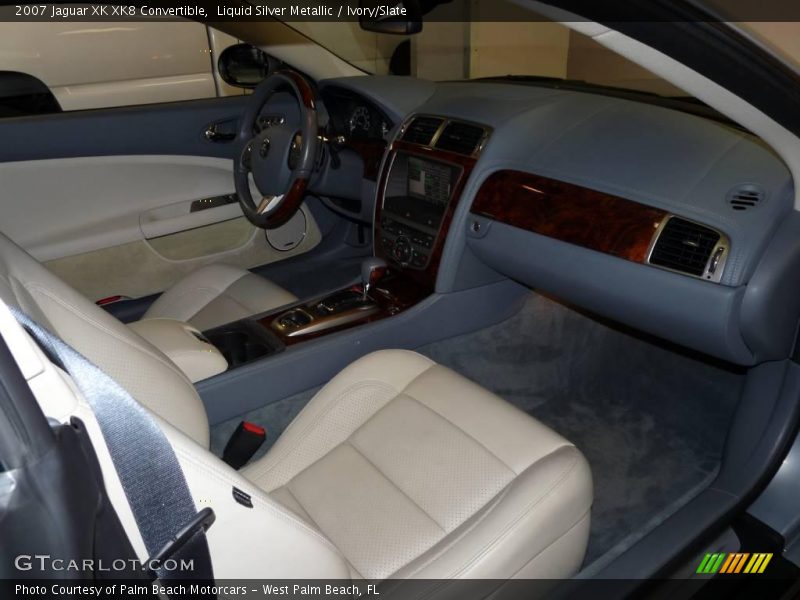 Liquid Silver Metallic / Ivory/Slate 2007 Jaguar XK XK8 Convertible