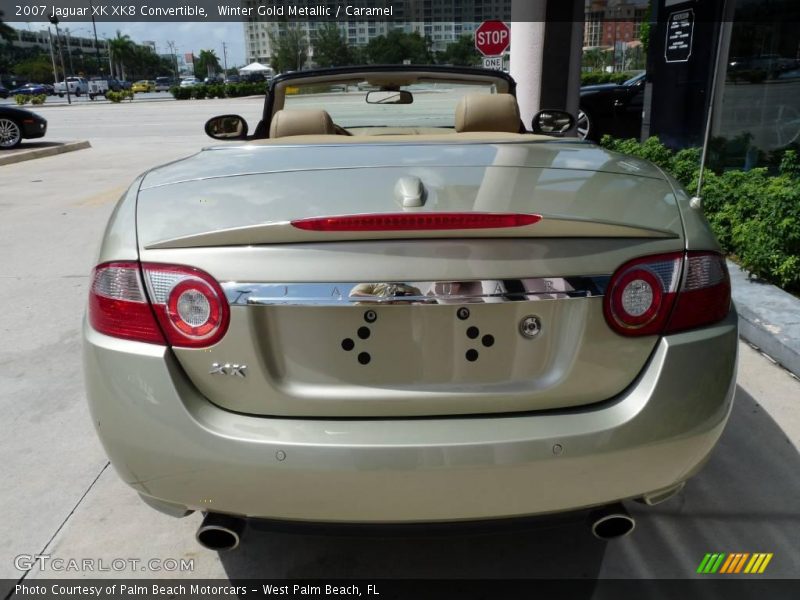 Winter Gold Metallic / Caramel 2007 Jaguar XK XK8 Convertible