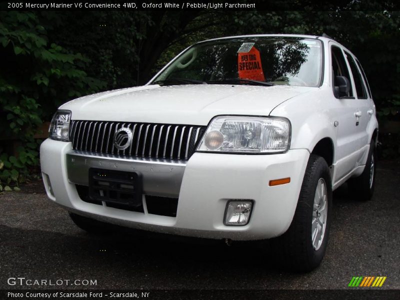 Oxford White / Pebble/Light Parchment 2005 Mercury Mariner V6 Convenience 4WD