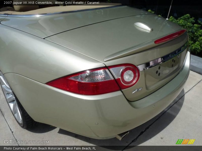 Winter Gold Metallic / Caramel 2007 Jaguar XK XK8 Convertible
