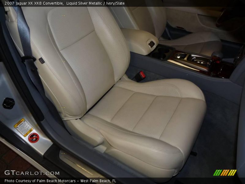 Liquid Silver Metallic / Ivory/Slate 2007 Jaguar XK XK8 Convertible
