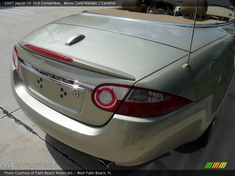 Winter Gold Metallic / Caramel 2007 Jaguar XK XK8 Convertible