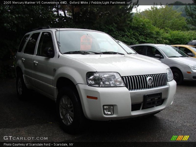 Oxford White / Pebble/Light Parchment 2005 Mercury Mariner V6 Convenience 4WD