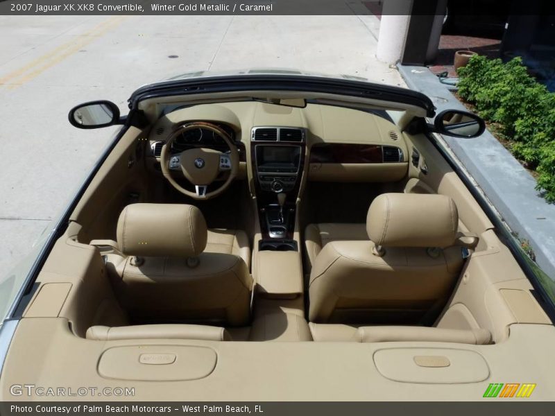 Winter Gold Metallic / Caramel 2007 Jaguar XK XK8 Convertible
