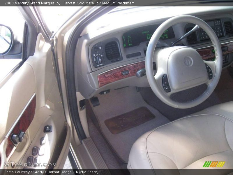 Harvest Gold Metallic / Medium Parchment 2000 Mercury Grand Marquis LS