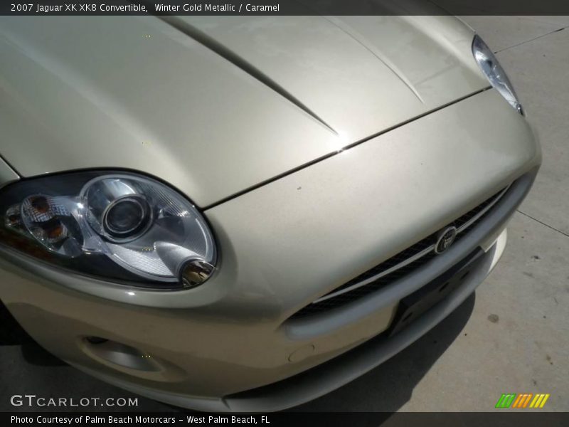 Winter Gold Metallic / Caramel 2007 Jaguar XK XK8 Convertible