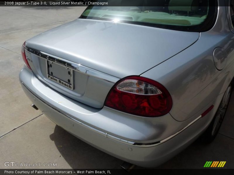 Liquid Silver Metallic / Champagne 2008 Jaguar S-Type 3.0