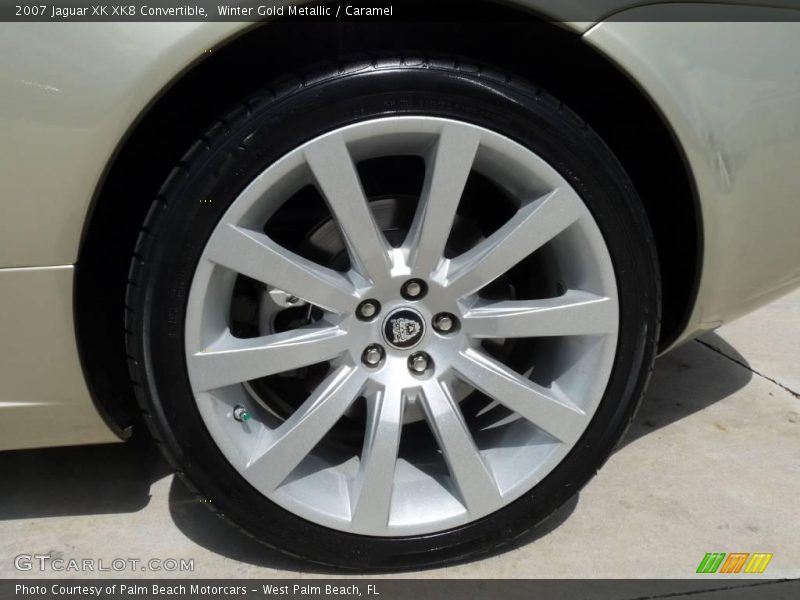 Winter Gold Metallic / Caramel 2007 Jaguar XK XK8 Convertible