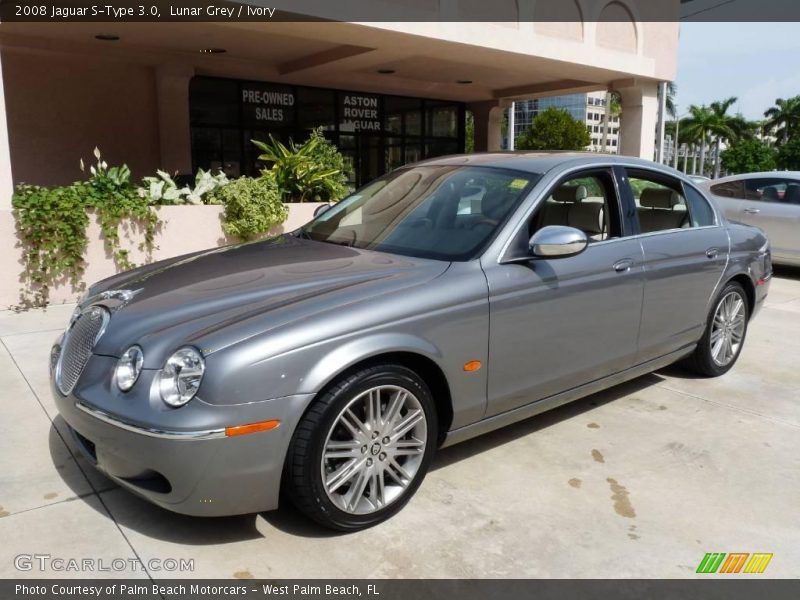Lunar Grey / Ivory 2008 Jaguar S-Type 3.0