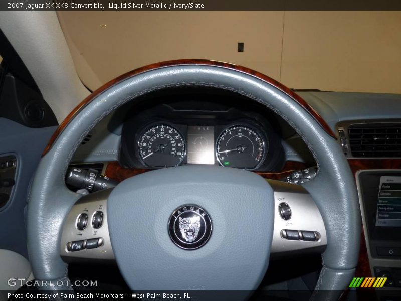 Liquid Silver Metallic / Ivory/Slate 2007 Jaguar XK XK8 Convertible