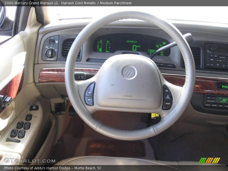 Harvest Gold Metallic / Medium Parchment 2000 Mercury Grand Marquis LS
