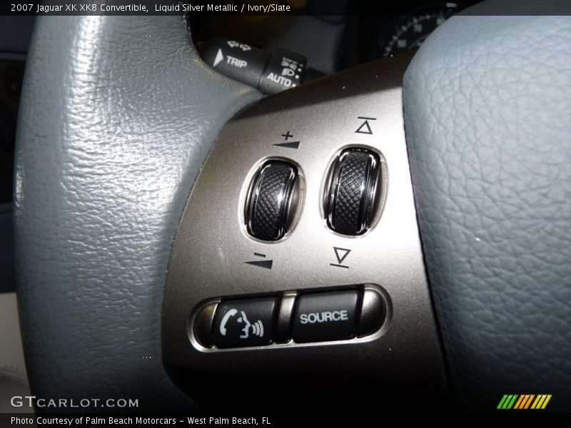 Liquid Silver Metallic / Ivory/Slate 2007 Jaguar XK XK8 Convertible