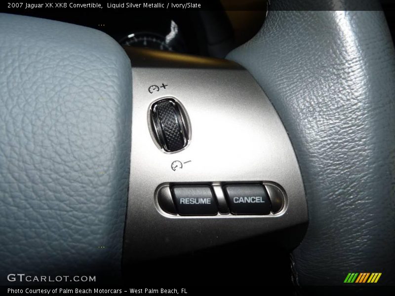 Liquid Silver Metallic / Ivory/Slate 2007 Jaguar XK XK8 Convertible