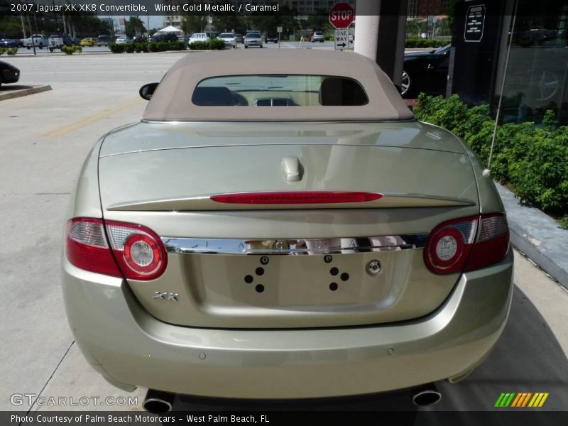 Winter Gold Metallic / Caramel 2007 Jaguar XK XK8 Convertible