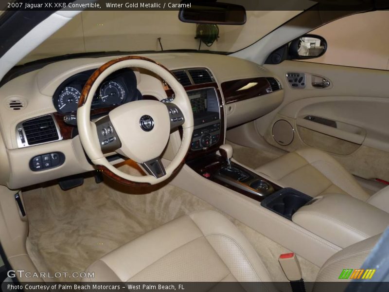 Winter Gold Metallic / Caramel 2007 Jaguar XK XK8 Convertible
