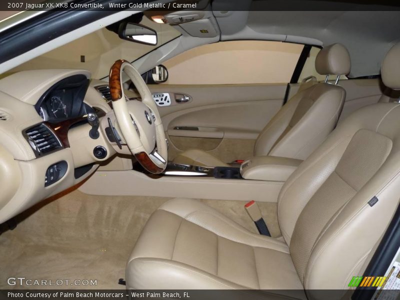 Winter Gold Metallic / Caramel 2007 Jaguar XK XK8 Convertible