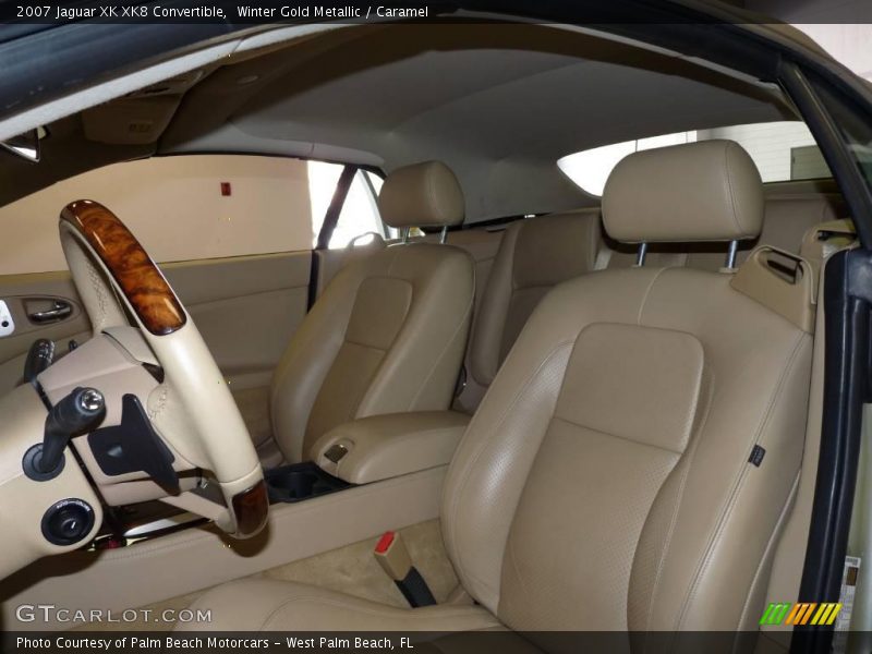 Winter Gold Metallic / Caramel 2007 Jaguar XK XK8 Convertible