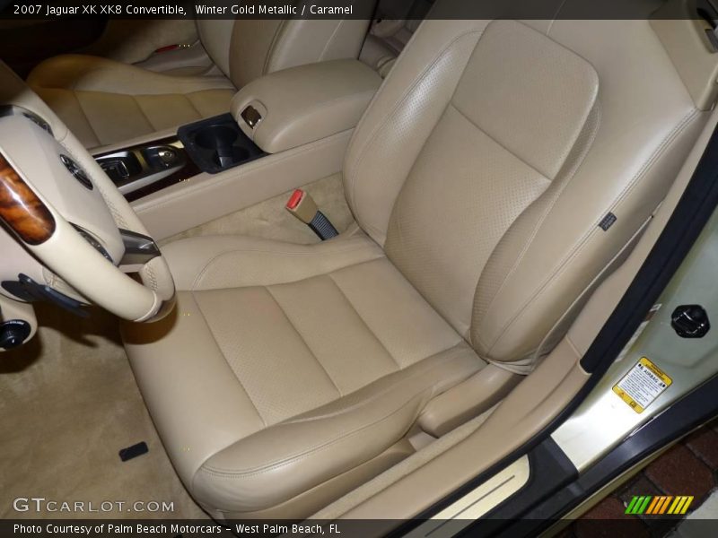 Winter Gold Metallic / Caramel 2007 Jaguar XK XK8 Convertible