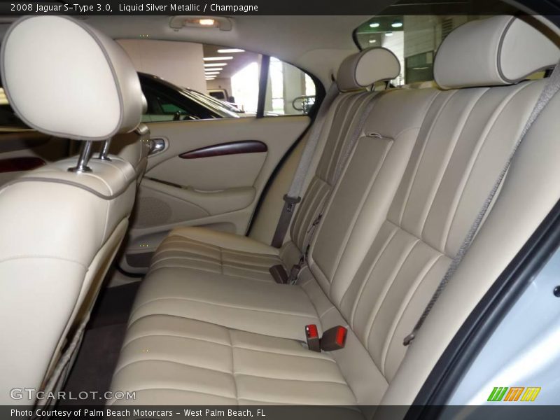 Liquid Silver Metallic / Champagne 2008 Jaguar S-Type 3.0