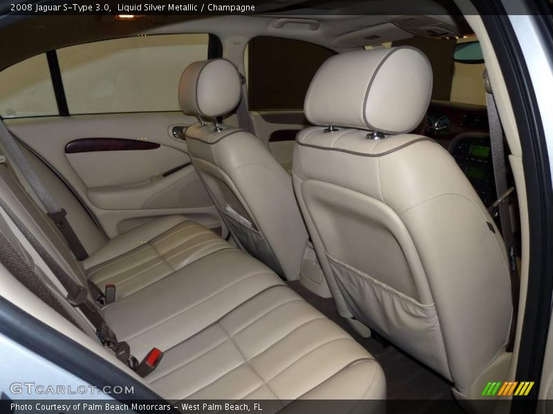 Liquid Silver Metallic / Champagne 2008 Jaguar S-Type 3.0