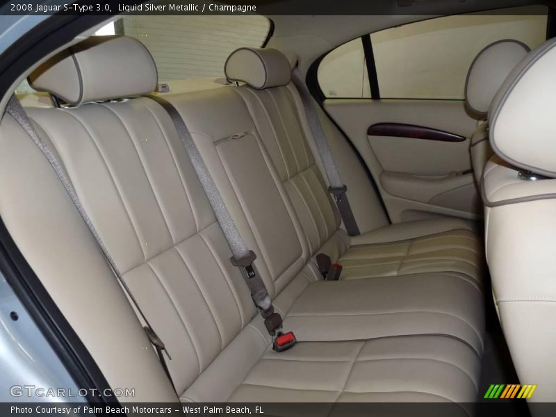 Liquid Silver Metallic / Champagne 2008 Jaguar S-Type 3.0
