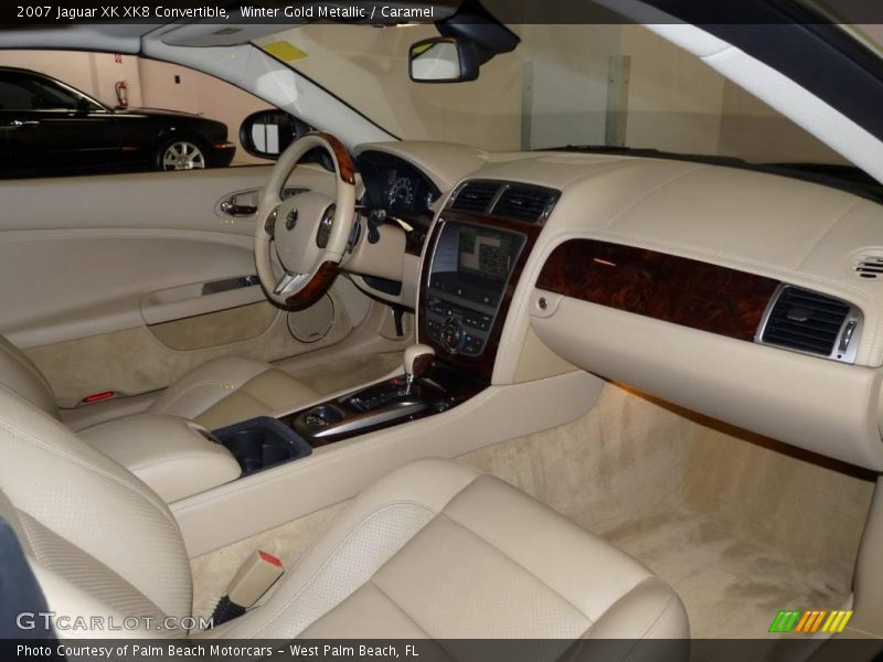 Winter Gold Metallic / Caramel 2007 Jaguar XK XK8 Convertible